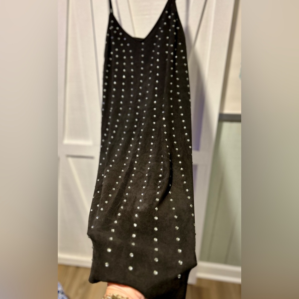 Vocal Suede Slip Dress. Size L